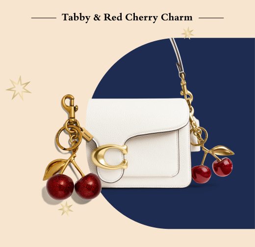 Tabby & Red Cherry Charm