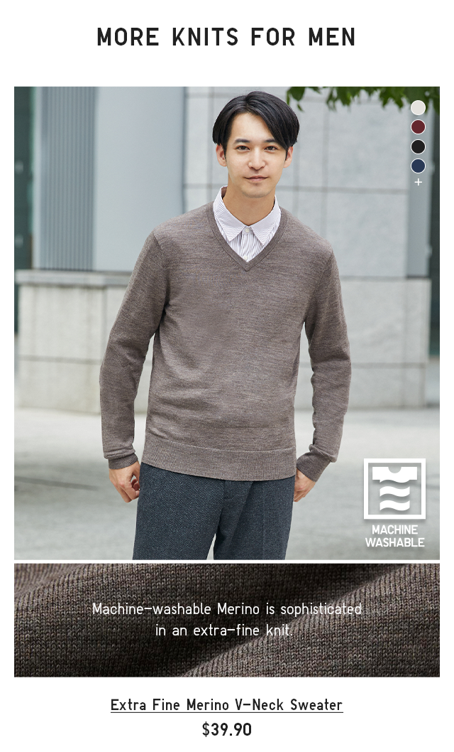 EXTRA FINE MERINO V-NECK SWEATER