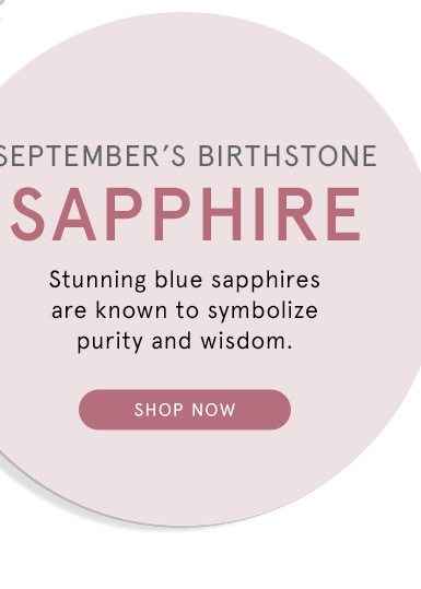 Shop September's Birthstone - Sapphire