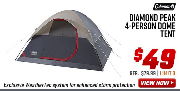 Coleman Diamond Peak 4-Person Dome Tent