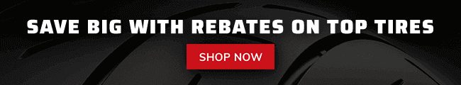 Save on top tires with rebates 