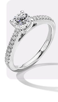 Modern Creation Lab-Created Diamond Engagement Ring