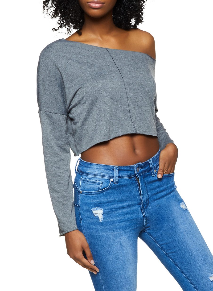 Asymmetrical Off the Shoulder Top