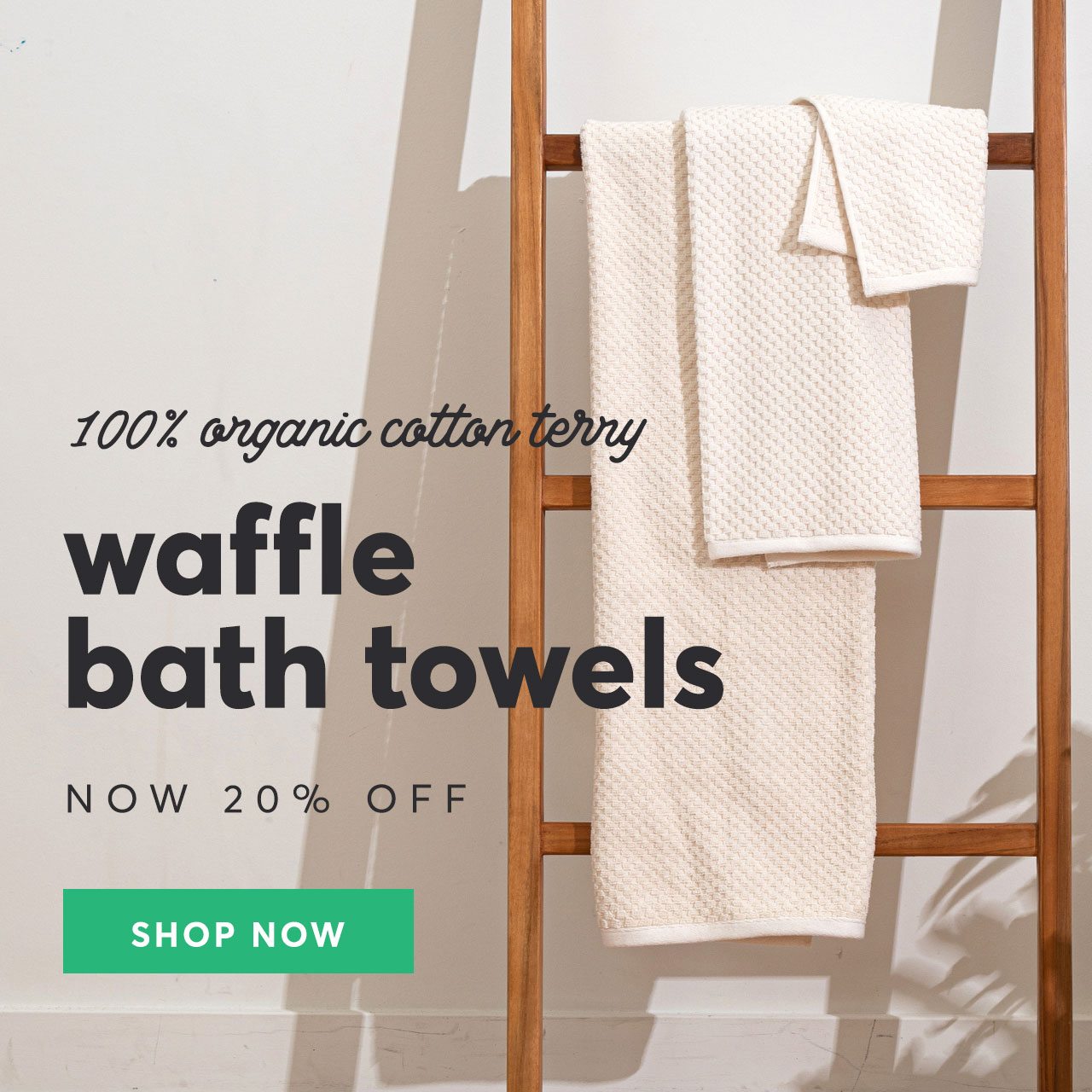 Waffle Towels 20% off