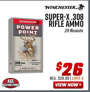 Winchester Super-X .308 Rifle Ammo