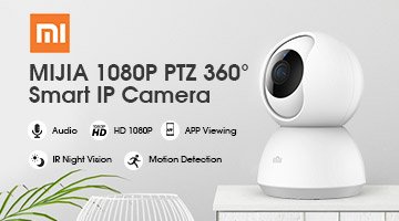 XIAOMI MIJIA Smart Home IP Camera 1080P PTZ 360° IP CCTV Security IR Motion Detection Camera International Edition