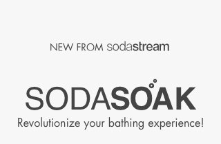 new from sodastream sodasoak revolutionize your bathing experience!