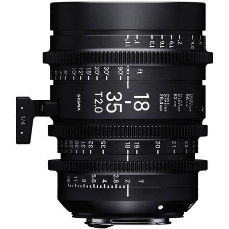 Sigma 18-35mm T2 Cine High-Speed Zoom Lens, Imperial, Canon EF