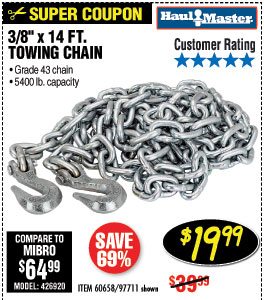 3/8 in. x 14 ft. Grade 43 Towing Chain