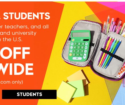 Teachers & Students. 15% off sitewide. STUDENTS