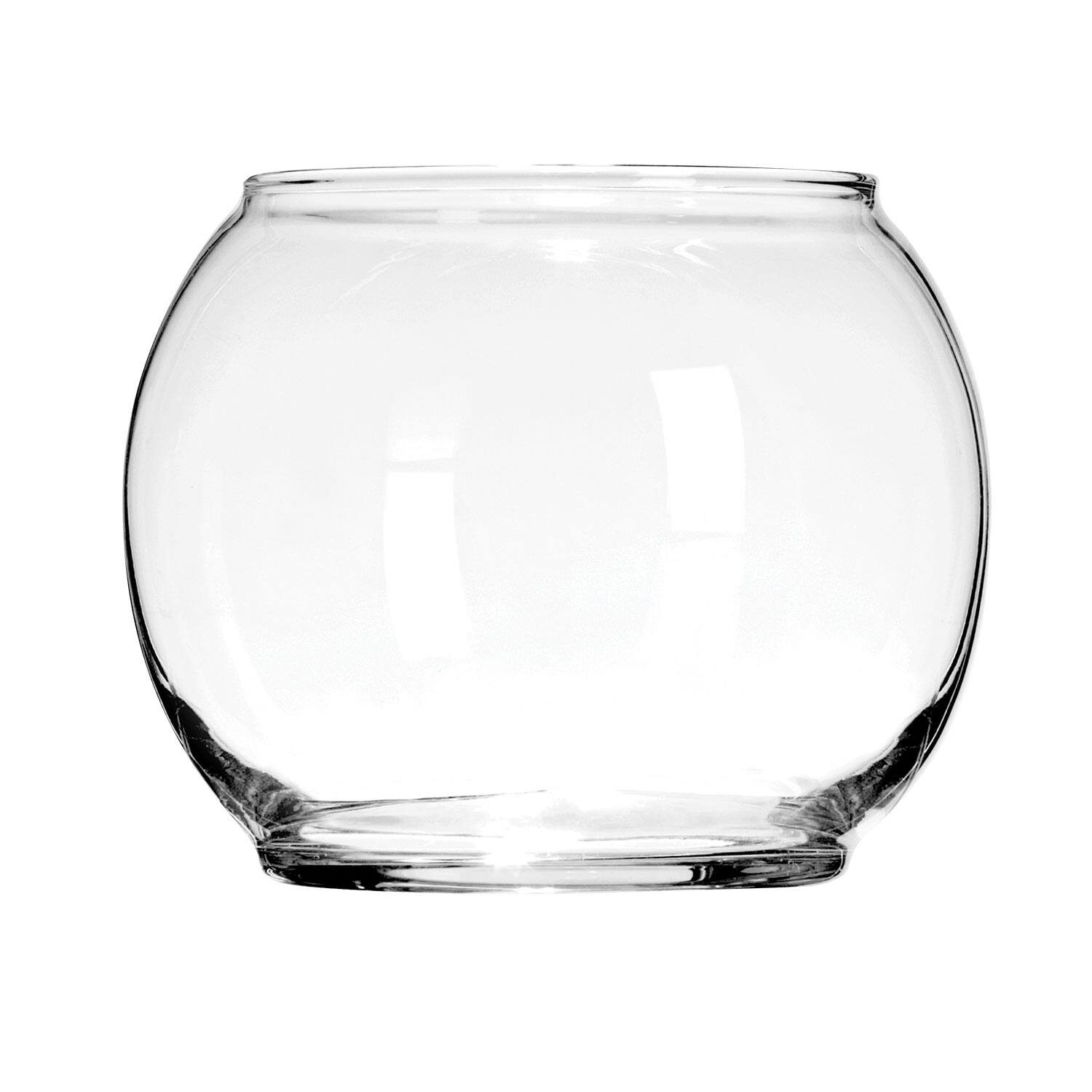 Round Glass Floral Bowls