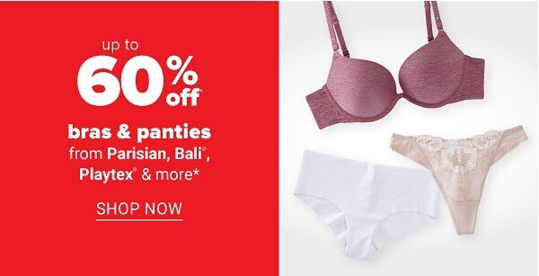 Daily Deals - Up to 60% off bras & panties from Parisian, Bali, Playtex & more. Shop Now.
