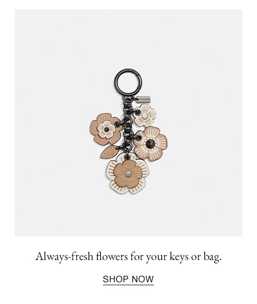 Always-fresh flowers for your keys or bag. SHOP NOW