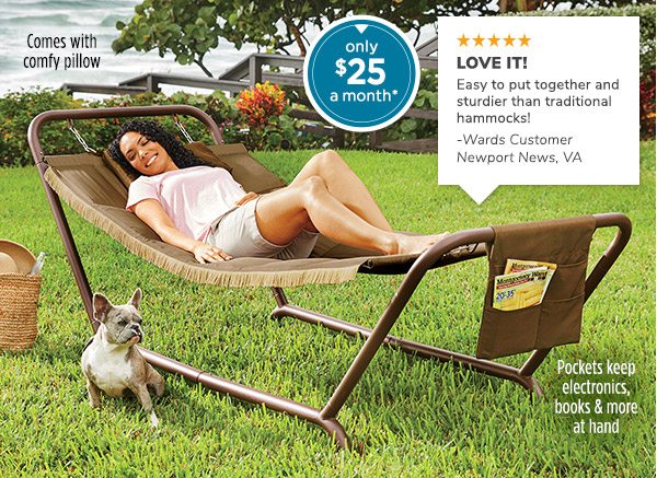 Photo of Steel Hammock - only $25 a month*