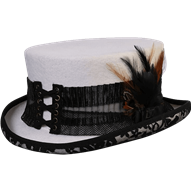 White Lightning Steampunk Hat