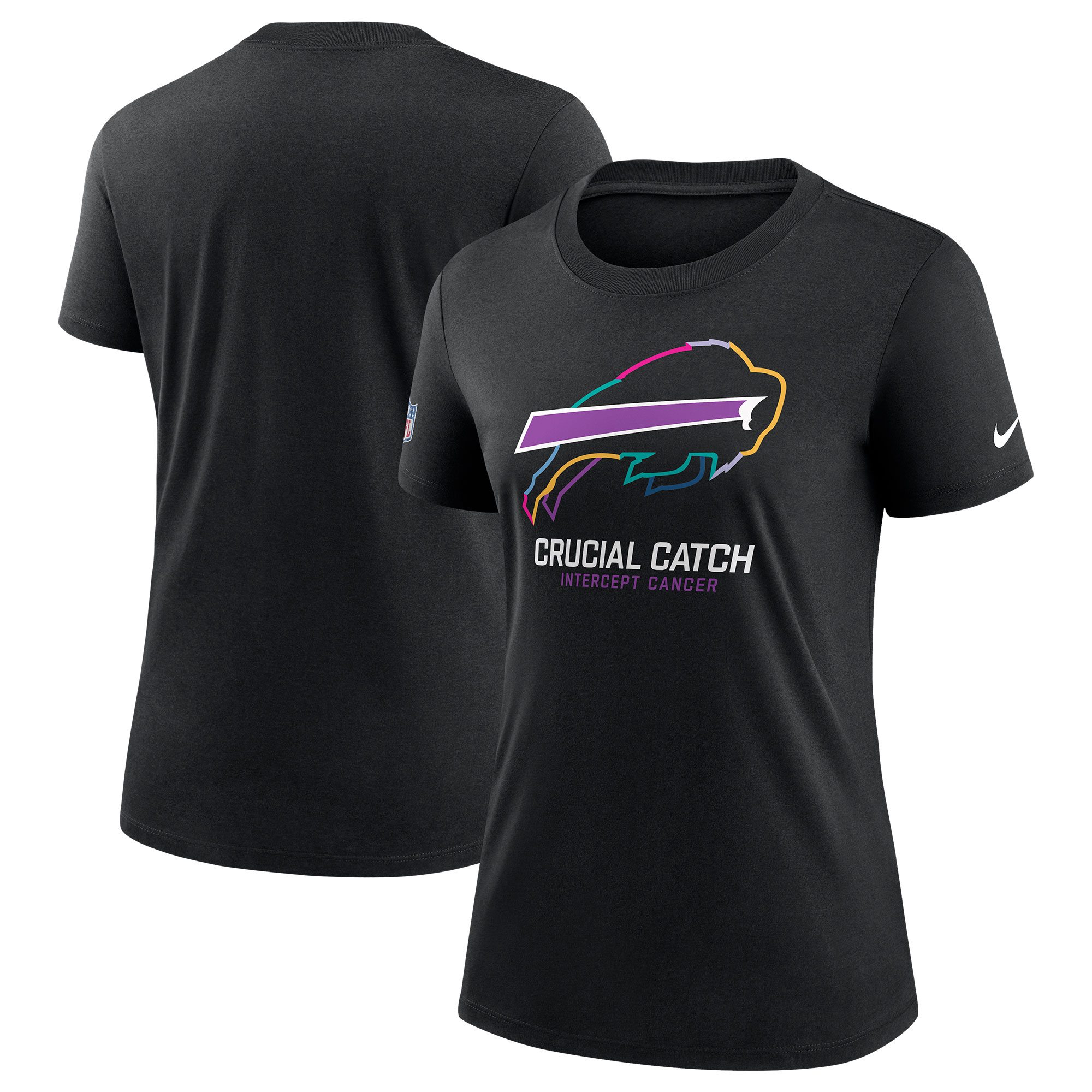  Nike Black 2024 NFL Crucial Catch Tri-Blend T-Shirt