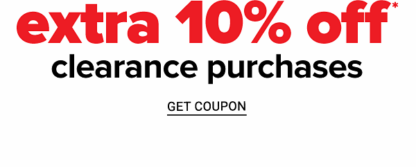 Extra 10% off Clearance Purchases - Get COupon