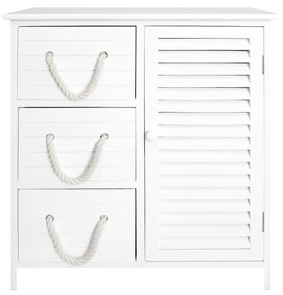 Nautical 3 Drawer and Cabinet Unit - £60