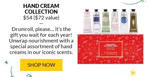 HAND CREAM COLLECTION. SHOP NOW