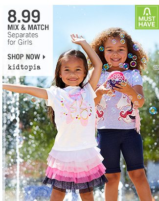 Shop 8.99 Mix & Match Separates for Girls