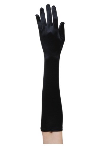 Women's Black Flapper Costume Gloves