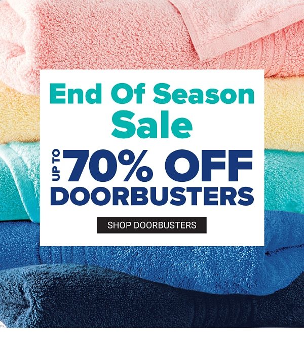 End of Season Home Sale. Up to 70% off doorbusters. Shop Doorbusters.