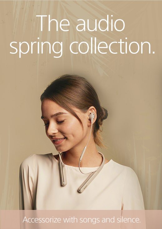 The audio spring collection. | Accessorize with songs and silence. | WI-1000XM3 Headphones look as good as they sound