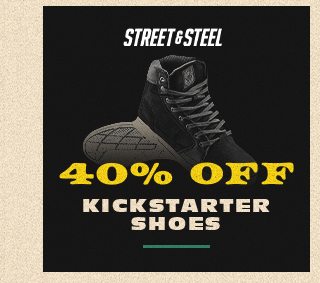 40% off Kickstarter Shoes 