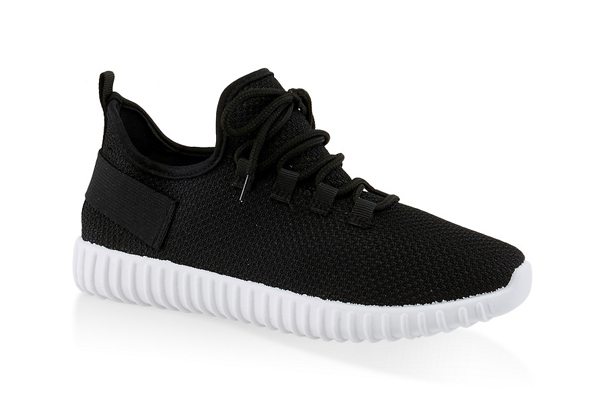 Textured Knit Athletic Sneakers