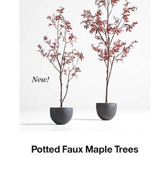 Potted Faux Maple Trees