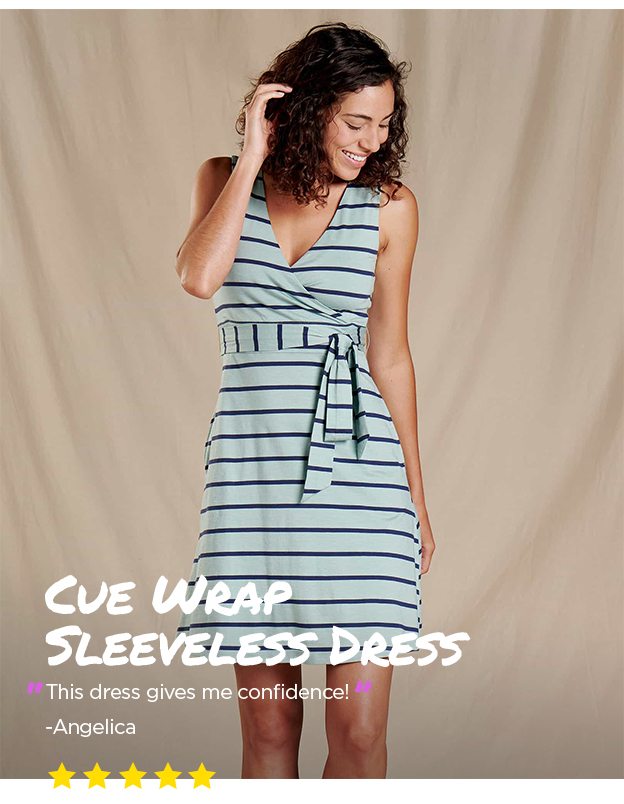 Cue Wrap Sleeveless Dress