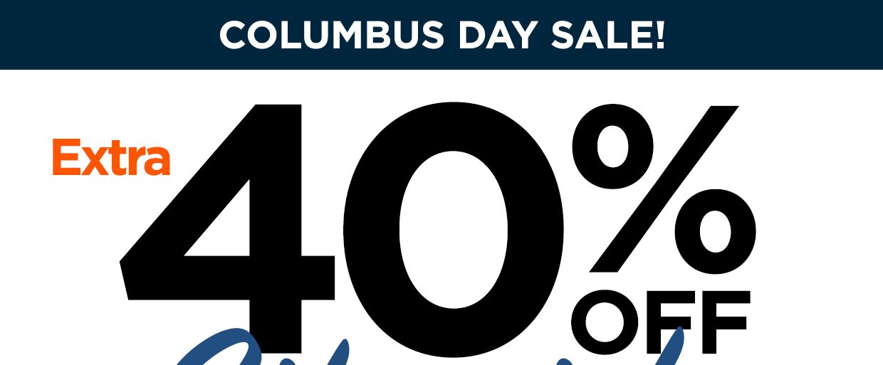 Extra 40% off Sitewide + $5 Flat Rate Shipping