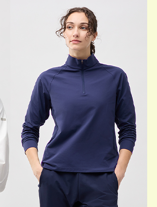 PDP21 - WOMEN DRY-EX UV PROTECTION HALF-ZIP T-SHIRT