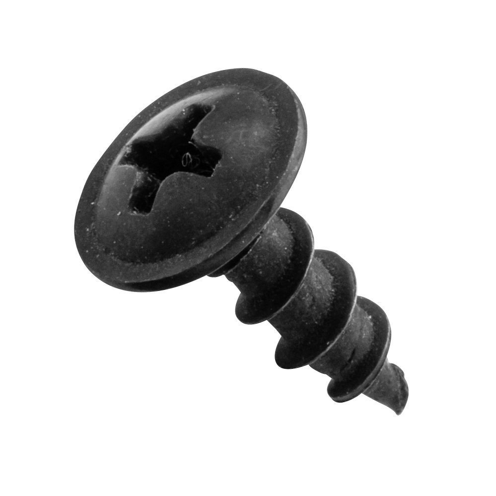 Centerline #8 x 1/2'' Low-Profile Washer Head Screws, Deep Thread, Black,...