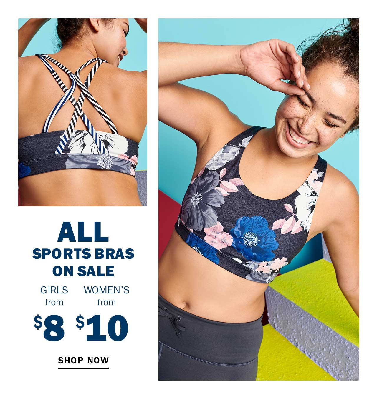 All sports bras on sale