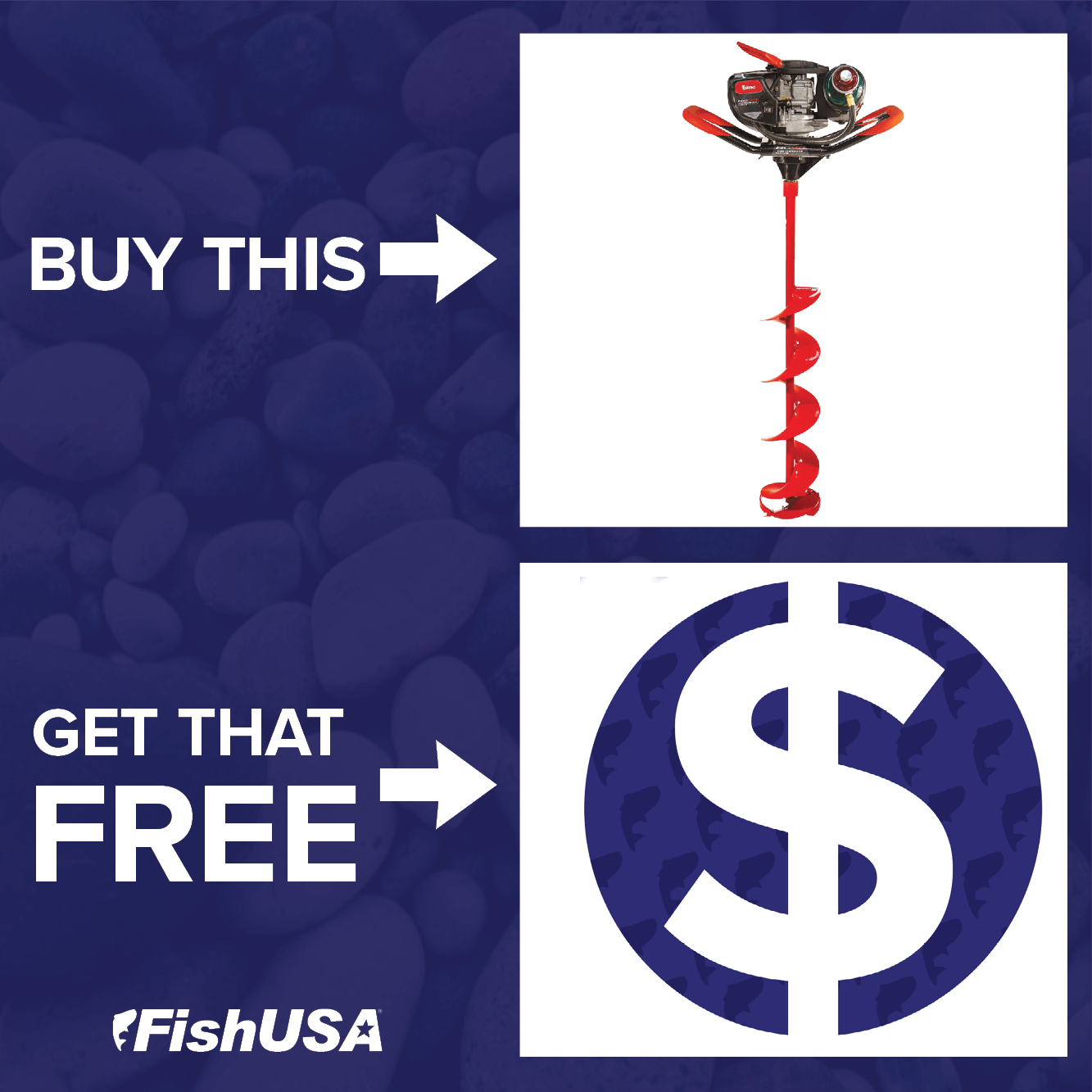 Buy an Eskimo HC40 Propane Ice Auger, Get $50 FishUSA E-Bucks!