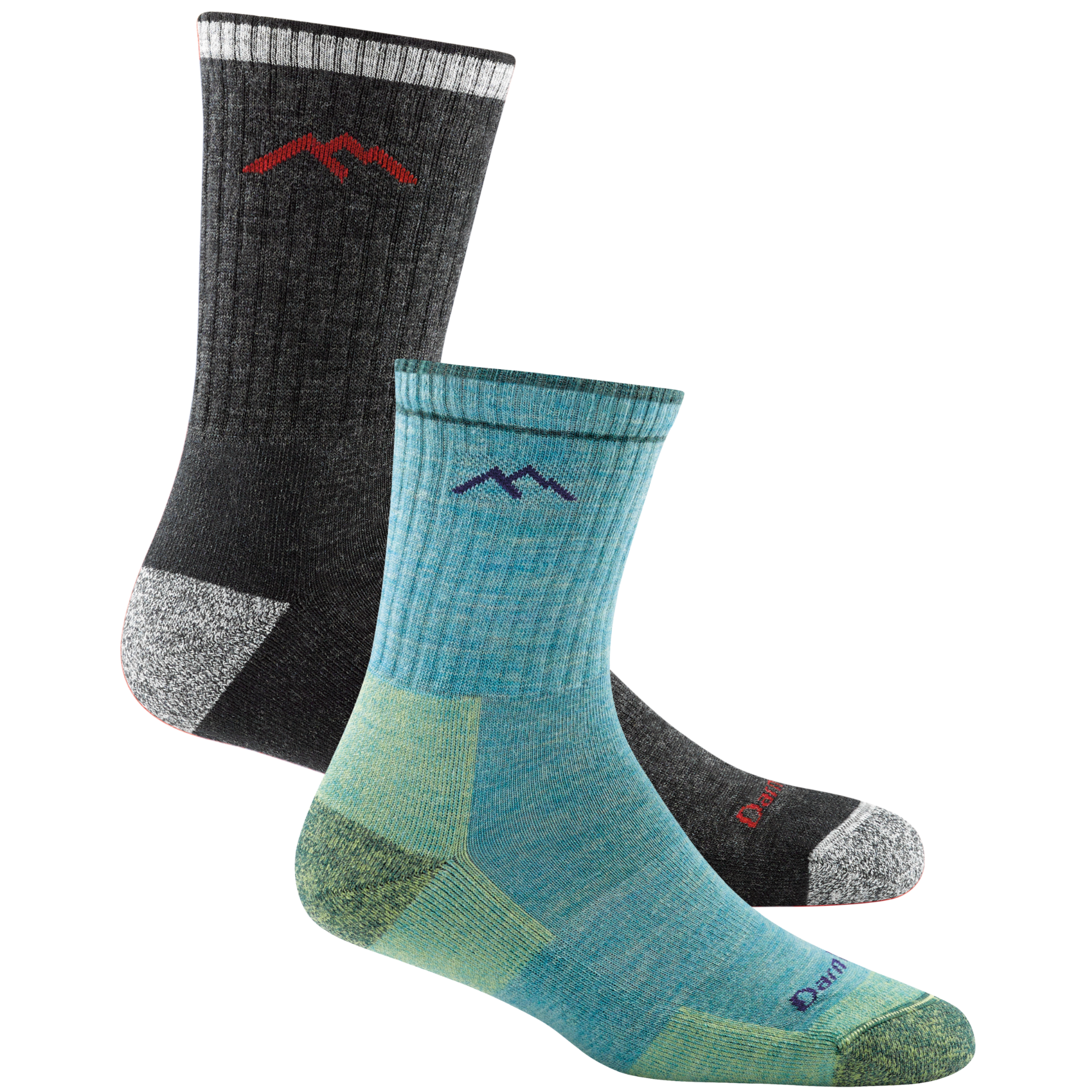 Image of Men's and Women's Hiker Micro Crew 2-Pack Hiking Socks