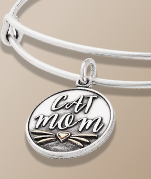 Cat Mom Charm Bangle