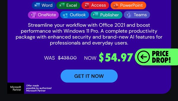 The Ultimate Microsoft Office Professional 2021 for Windows: Lifetime License + Windows 11 Pro Bundle