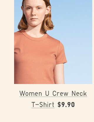 WOMEN U CREW NECK T-SHIRT $9.90