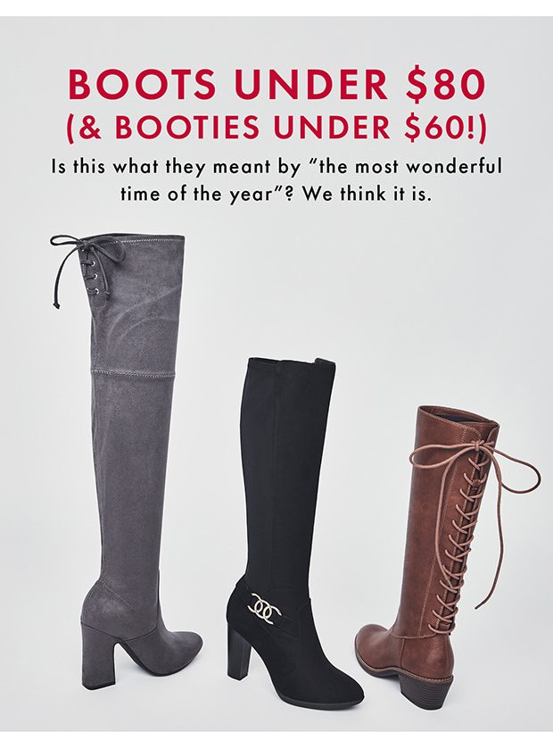 BOOTS UNDER $80