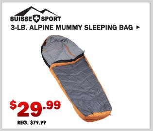 Suisse Sport 3-lb. Alpine Mummy Sleeping Bag