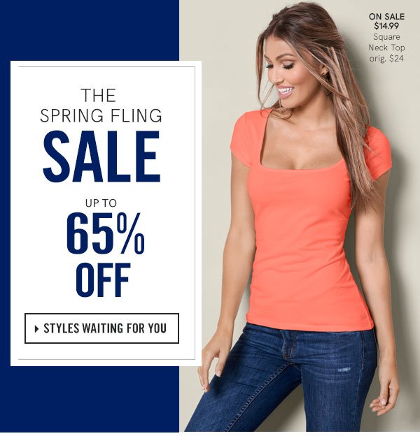Bring on the Spring Fling - Savings Up To 65% Shop Savings!
