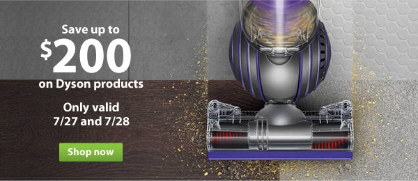 Save up to $200 on Dyson