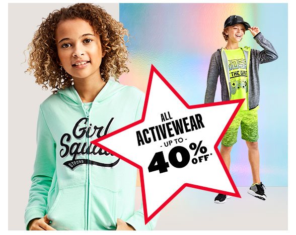 All Activewear Up to 40% Off