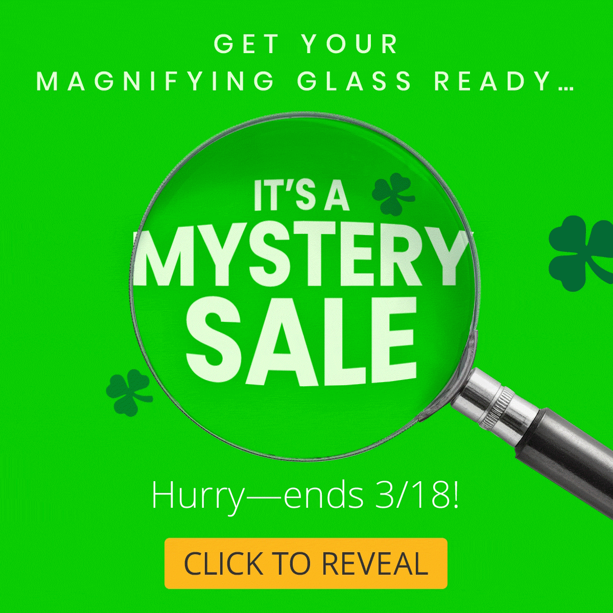 It's a Mystery Sale. Hurry, ends 3/18!