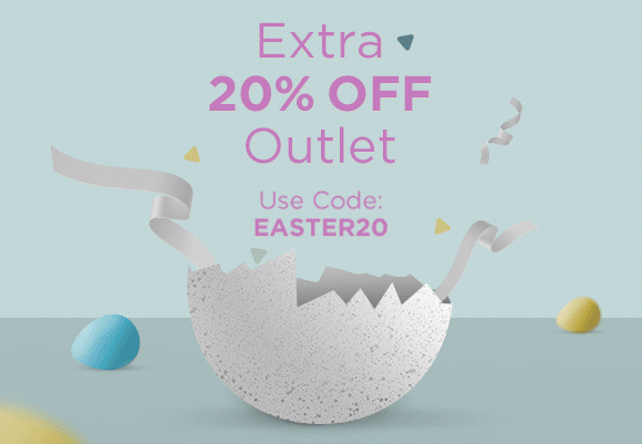 Easter Exclusive. Extra 20% off outlet - use code EASTER20