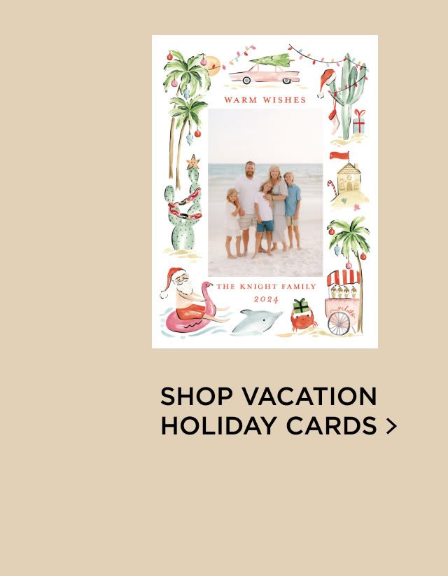 Shop Vacation Holiday Cards