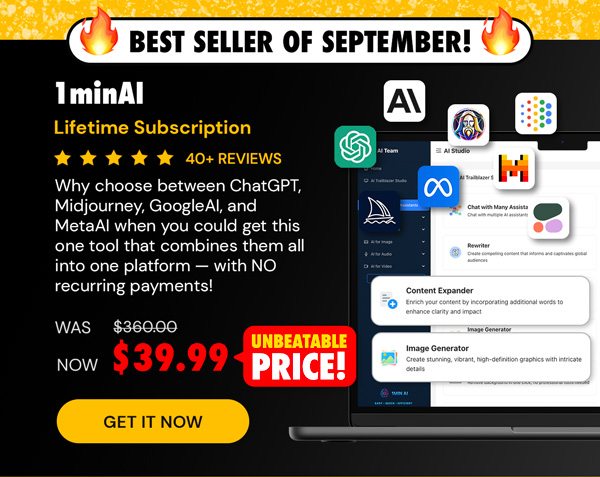 1minAI: Lifetime Subscription