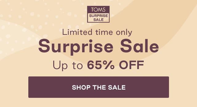 toms shoes surprise sale